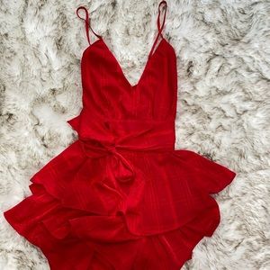 Red Romper/ Playsuit
